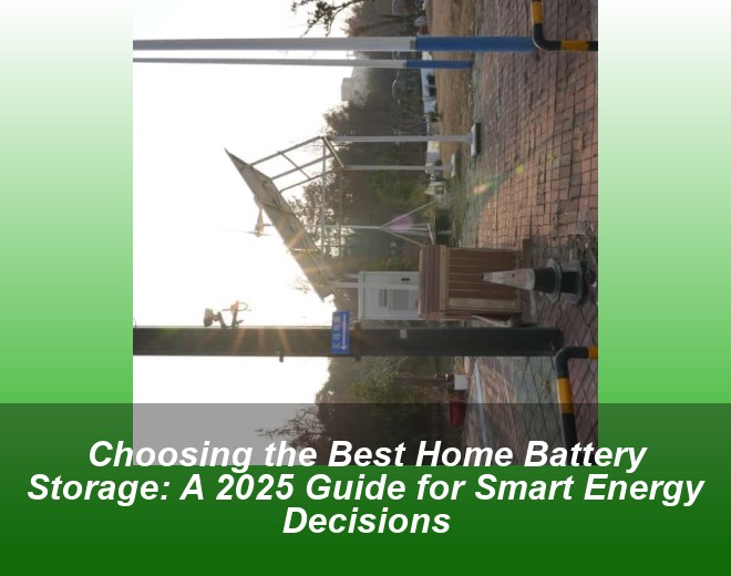 Choosing the Best Home Battery Storage: A 2025 Guide for Smart Energy Decisions